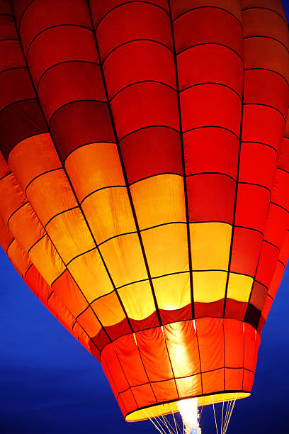 istock Hot Air Balloon Burner Night Flame 498170986