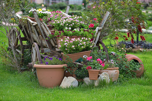 istock Retro wain in a garden 498171675