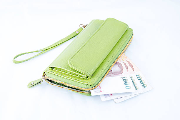 istock Money in leather wallet. Isolated on a white background. 498172411