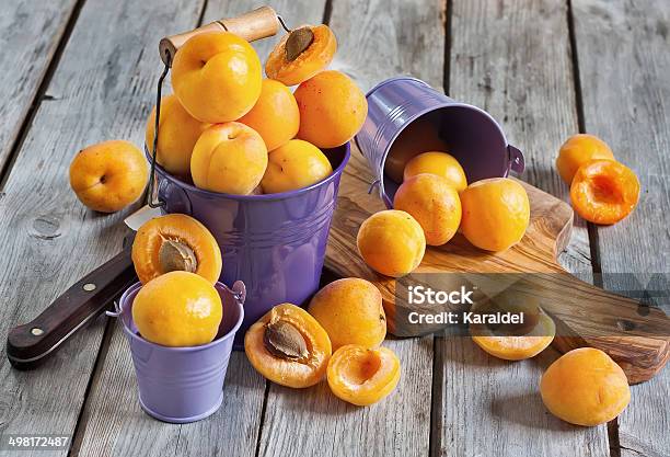 Apricots Stock Photo - Download Image Now - Agriculture, Antioxidant, Apricot