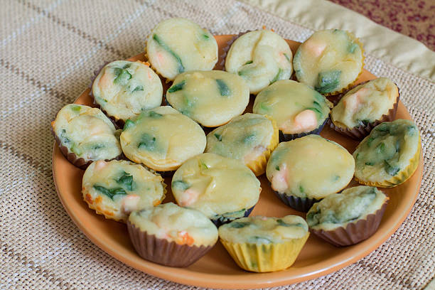 istock Muffin with salmon, spinach and cheese 498172678