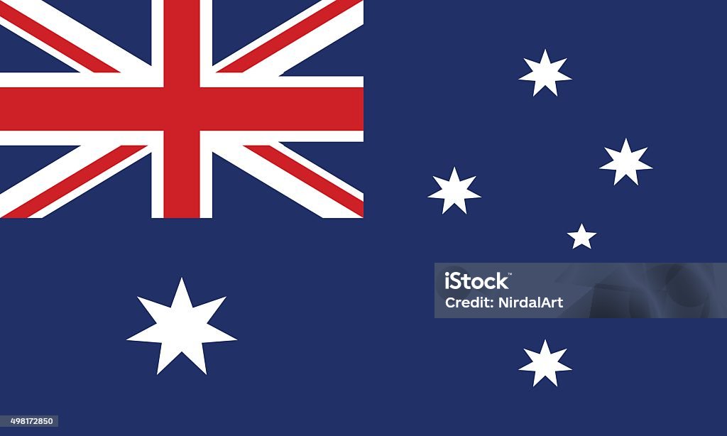 Flag of Australia Flag of Australia vector illustration Cross Shape stock vector