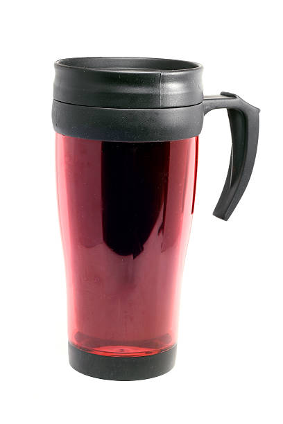 istock Thermocup dusty red on a white background 498173788