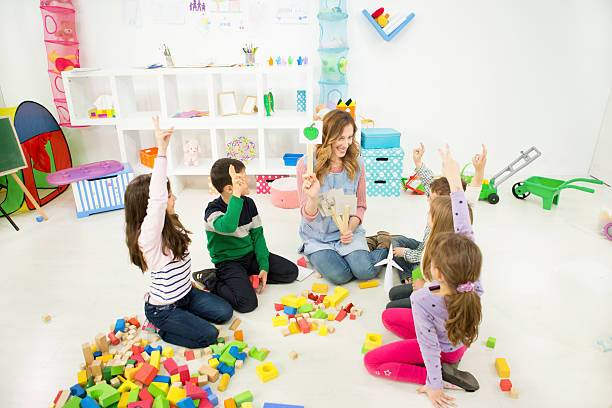 istock Children Guessing Vegetables in a kindergarden. 498174859