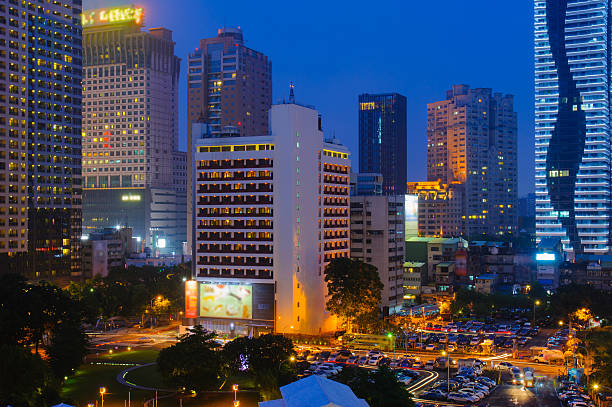 istock night scene of Taichung, Taiwan 498174945