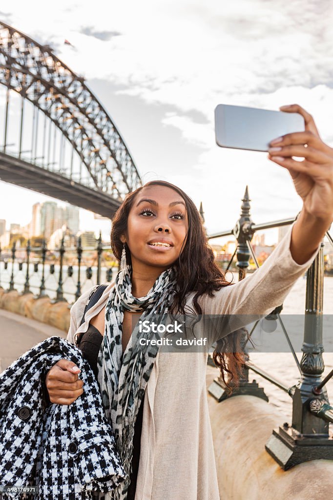 Selfie Aborigeno donna - Foto stock royalty-free di Sydney