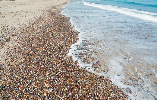 pebbles in Platamona shore, Sardinia