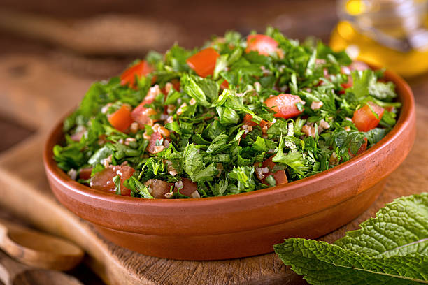 tabouli - lebanese culture imagens e fotografias de stock