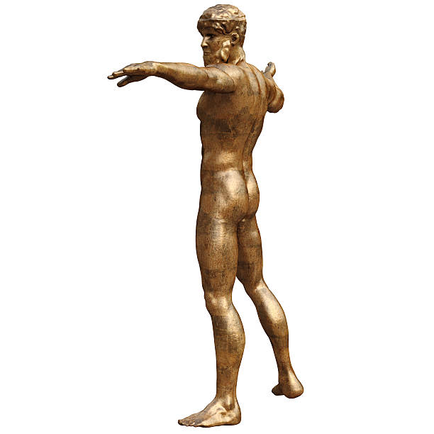 istock Bronze statue of men metal 498187464