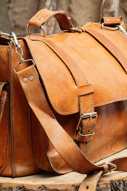 istock Bag on wooden background 498187974