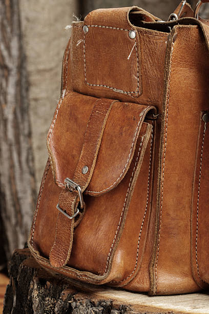 istock Bag on wooden background 498188500