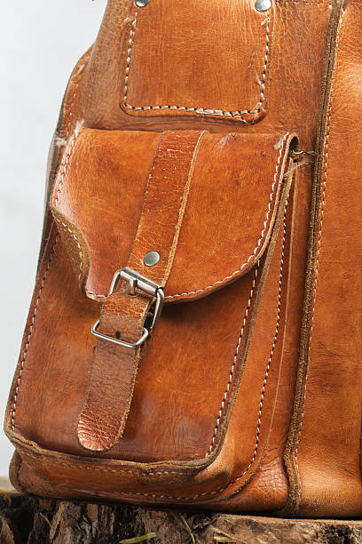 istock Bag on wooden background 498189170