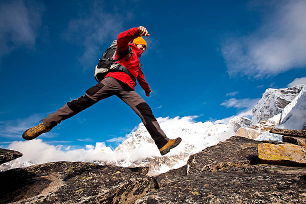 istock Hiking in Himalaya mountains 498189616