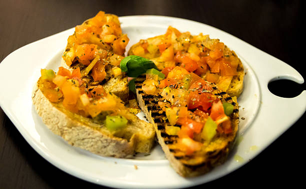 istock Bruschetta, tomato, basil and olive oil 498189836