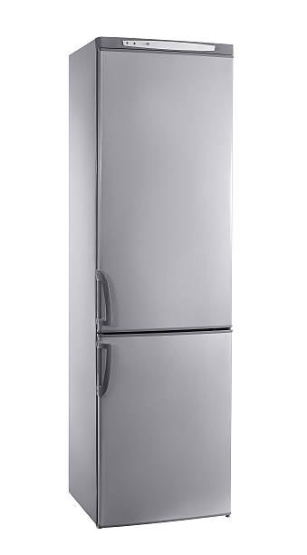 istock studio shot big stainless steel refrigerator isolated on white 498189874