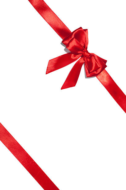 istock Shiny red satin ribbon 498193926
