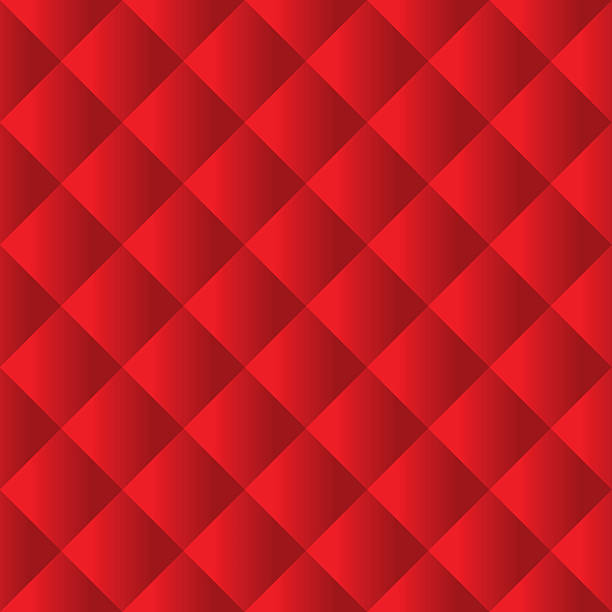 nahtlose rot gepolsterte möbel vektor-muster, textur - seamless padding backgrounds wallpaper stock-grafiken, -clipart, -cartoons und -symbole
