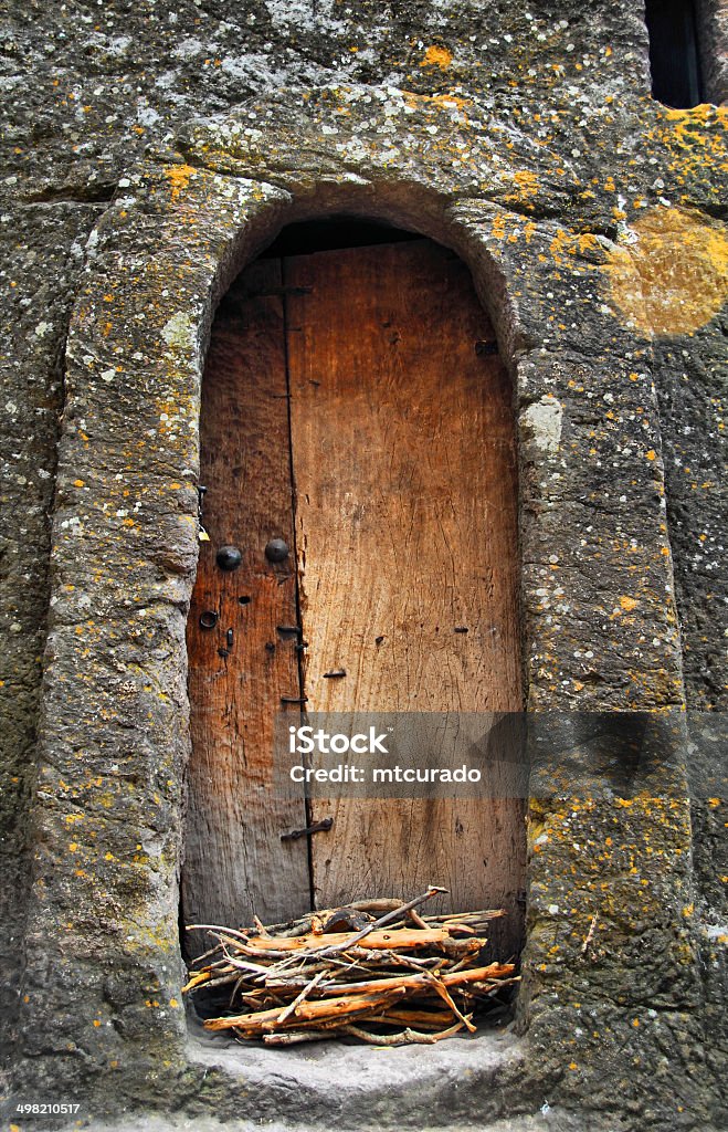 Lalibela, Etiópia: Igreja entalhados na rocha, Bete Medhane Alem - Foto de stock de Anos 1100 royalty-free