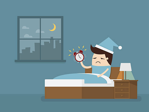 Alarm Clock Stock Illustration - Download Image Now - Tired, Alarm Clock,  Bed - Furniture - iStock