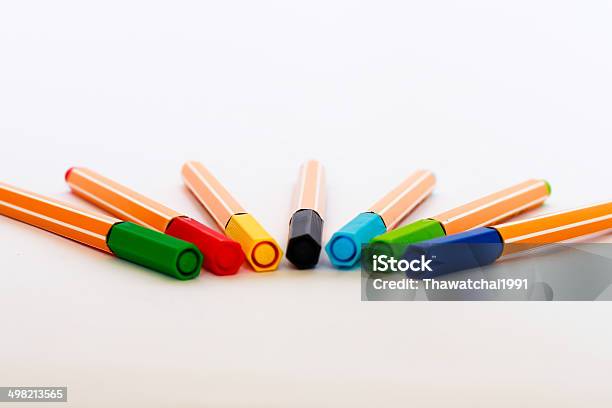 Multicolored Pens Stock Photo - Download Image Now - African Ethnicity, Arrangement, Art