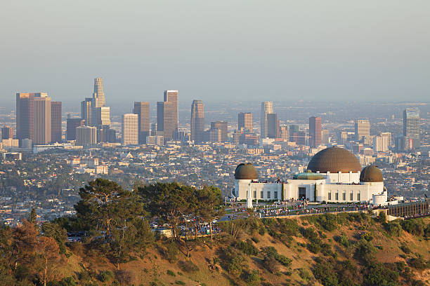 Los Angeles Skyline Skyline (Los Angeles, California). griffith park photos stock pictures, royalty-free photos & images
