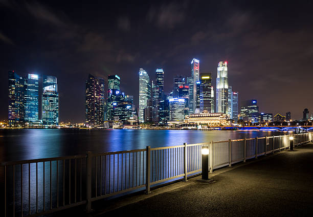 istock Singapore City Skyline at Night 498214995