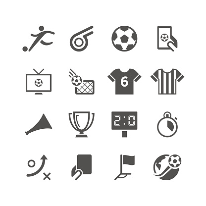 Unique soccer related icon can beautify your designs & graphic