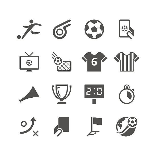 Soccer Icon Set | Unique Series Unique soccer related icon can beautify your designs & graphic vuvuzela stock illustrations