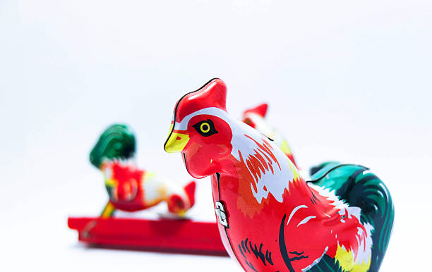istock Tin Toys Colorful Chicken 498238387