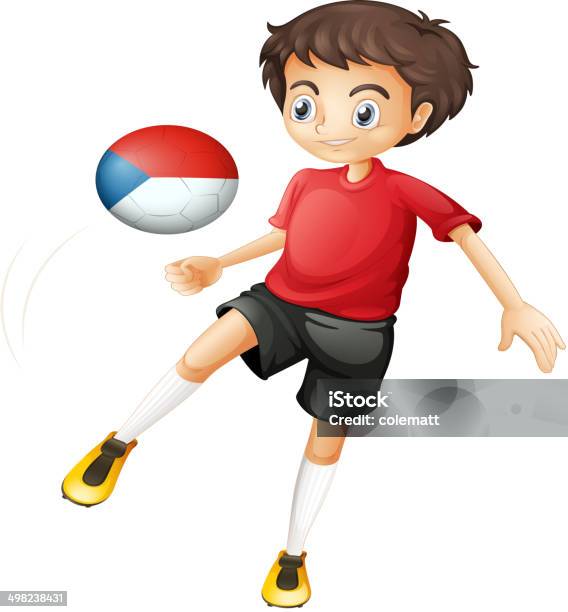 Ball With The Flag Of Czech Republic Played Stock Illustration - Download Image Now - Activity, Adult, Backgrounds