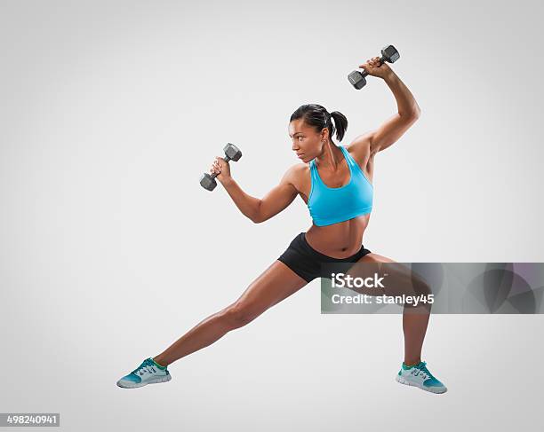 Strength Training Exercises Stock Photo - Download Image Now - 30-39 Years, Adult, Adults Only