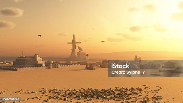 Martian Desert Colony Stock Photo - Download Image Now - Mars - Planet, Alien, Colony - Territory