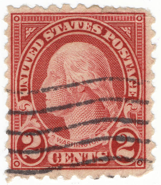 United States Stamps Stamp printed in United states (USA), shows a portrait of USA President George Washington, with the same inscription, from the series "Presidents issue", circa 1920 grover cleveland stock pictures, royalty-free photos & images