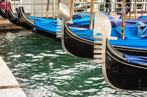 Row of gondolas