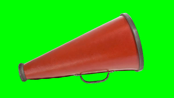 istock Vintage Megaphone with Chroma Green Background 498246968