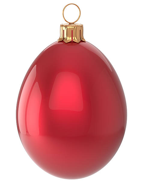 istock Christmas ball egg New Year's Eve bauble red decoration 498256204