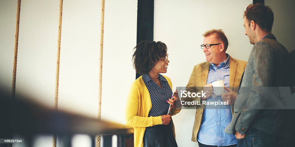 Business Team Coffee Break Relax Concept Discussion Stock Photo