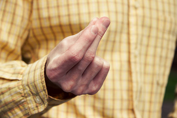 istock Man's hand gesture. Businessman's hands 498261626