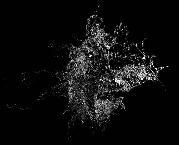 istock splash with spray from the falling jet of water 498273632