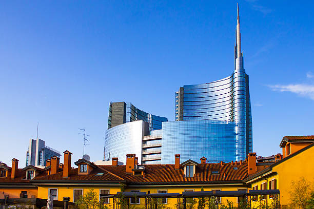 Milan business district, Italy stock photo