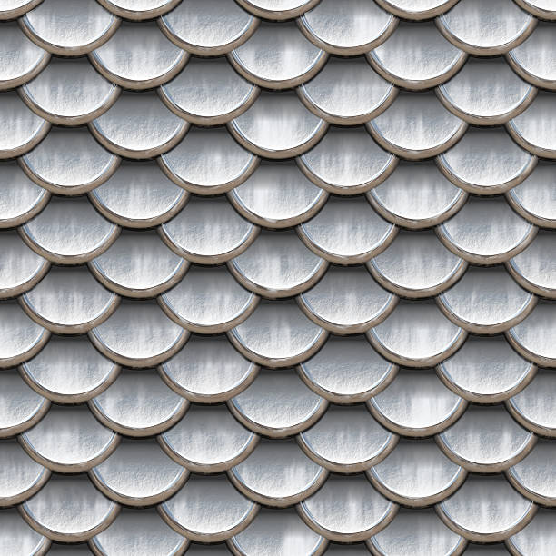 istock Seamless scales snake skin texture silver 498277861