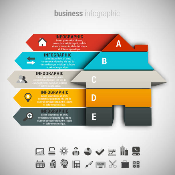 Business Infographic vector art illustration