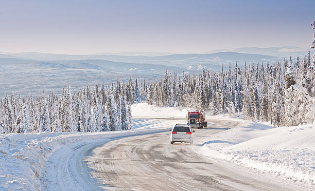 istock Driving in the Remote Winter Wilderness 498279453