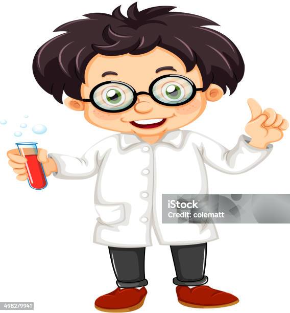 Scientist Stock Illustration - Download Image Now - Adult, Backgrounds, Boys