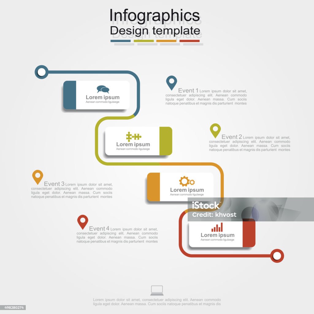 Infography Report Infographic Report Template Vector Illustration Stock Illustration ...