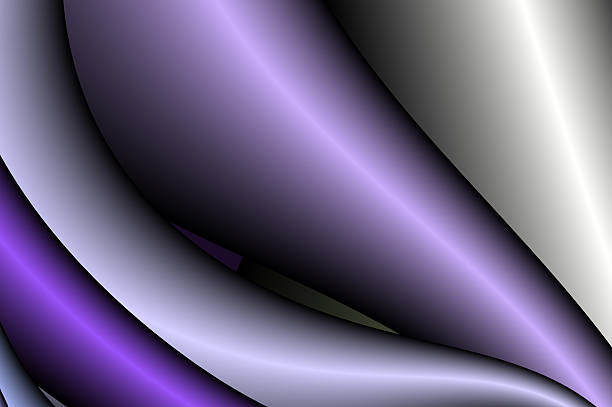 istock Volumetric fantasy...Abstract waves in silvery purple. 498281195