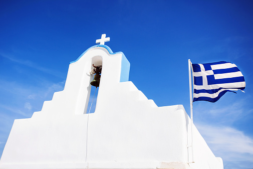 Orthodox church at Kyra Panagia, Karpathos island, Greece.