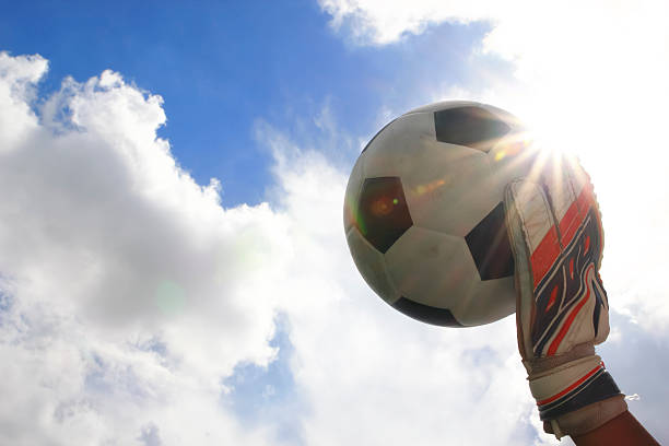 istock Soccer goalkeeper's hands reaching for the ball 498281295
