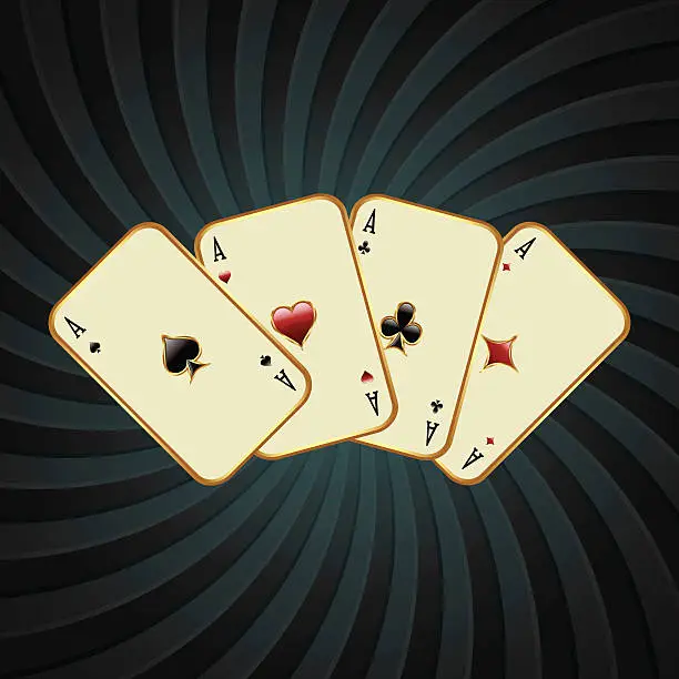 Vector illustration of Poker card illustration