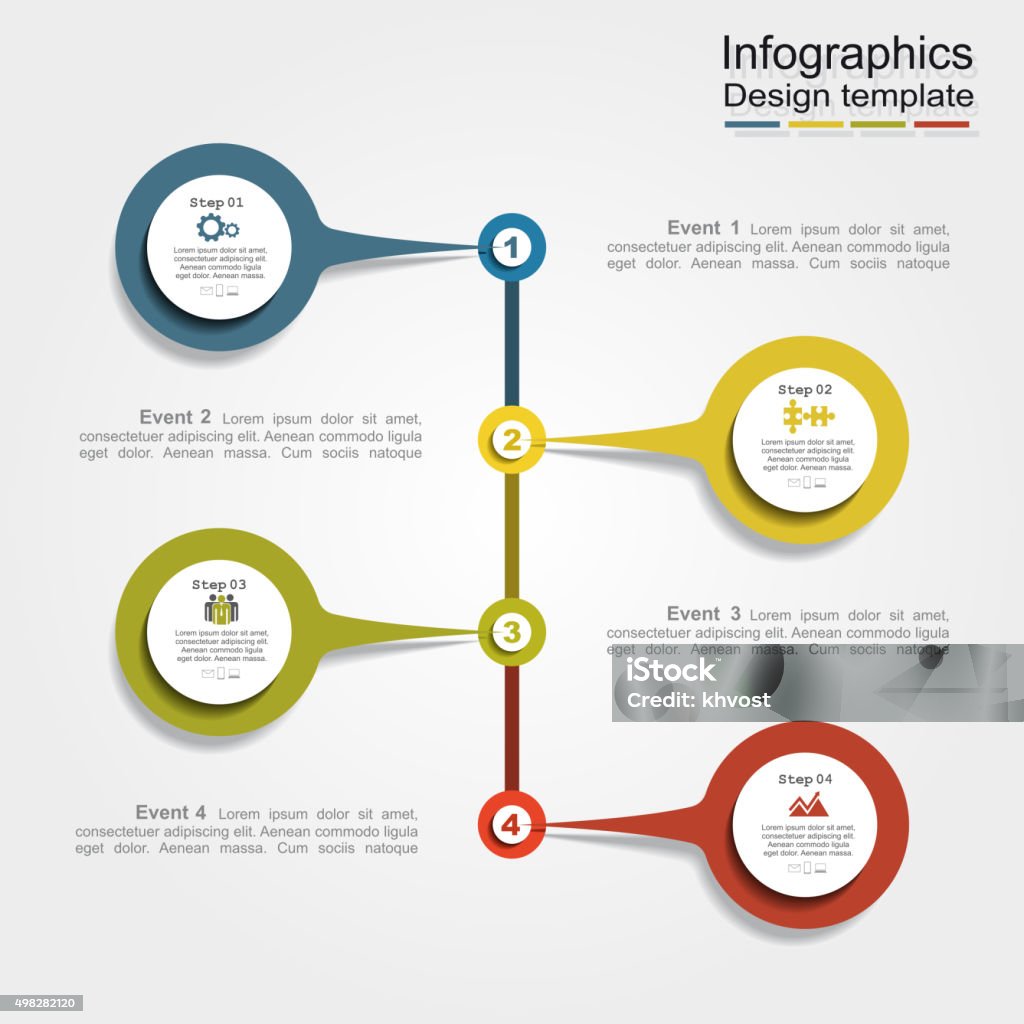 Infography Report Infographic Report Template Vector Illustration Stock Illustration ...